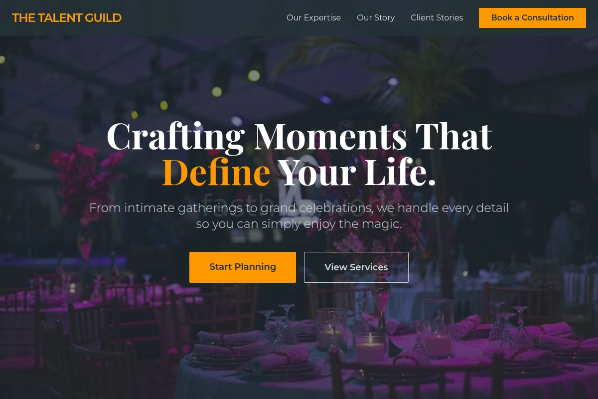 Professional Event Planning